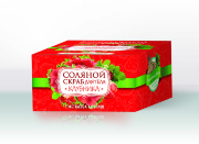 Скраб соляной натуральный «Клубника», 300г.